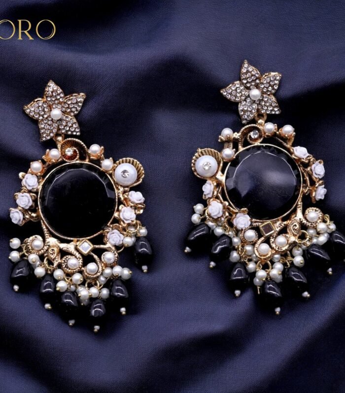 Black Turkish earrings