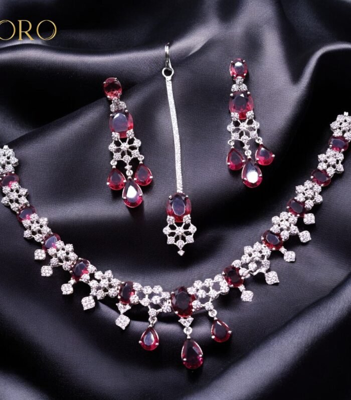 Drop sapphire set